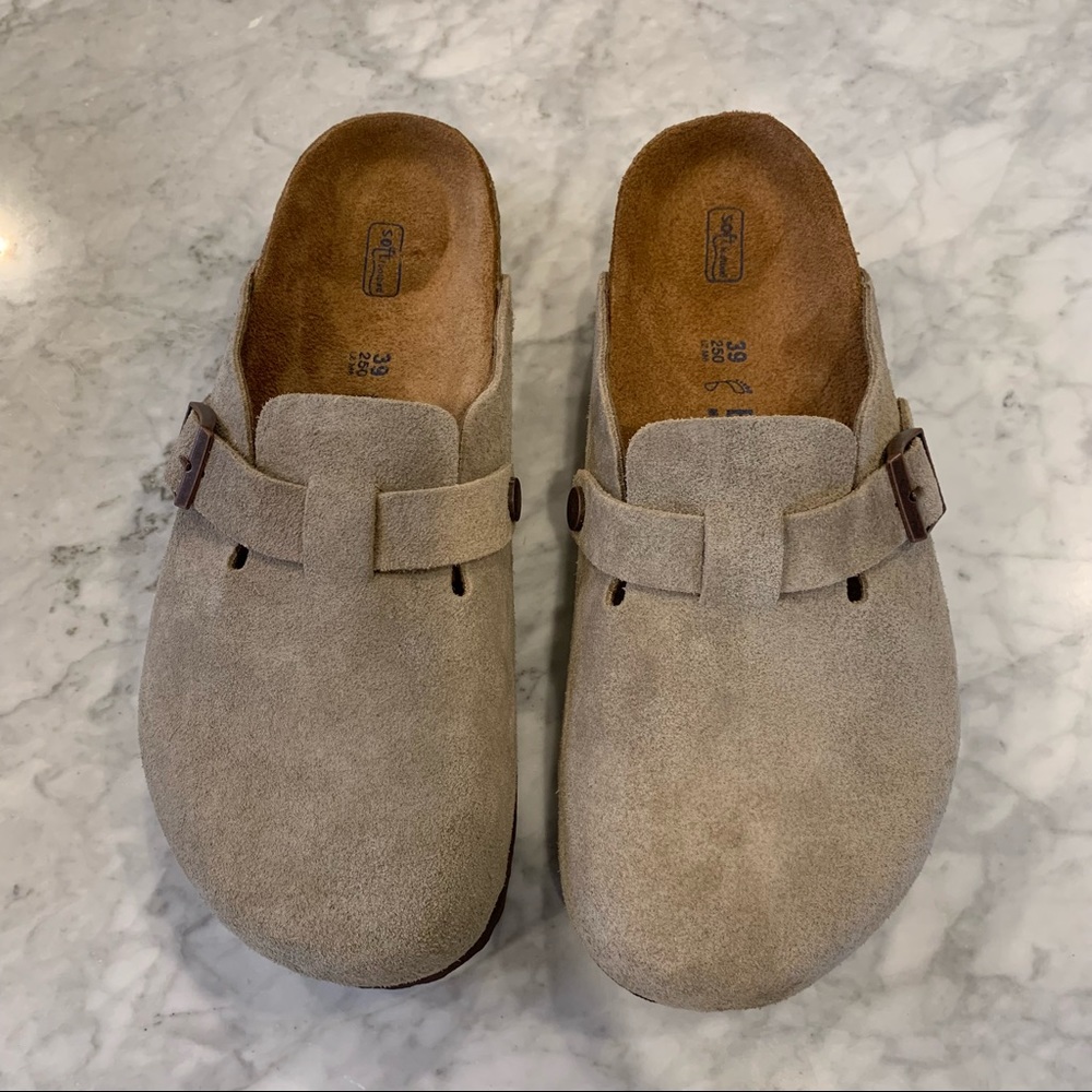Birkenstock Boston Suede Clogs